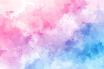 Abstract Watercolor Background in Pink and Blue Hues
