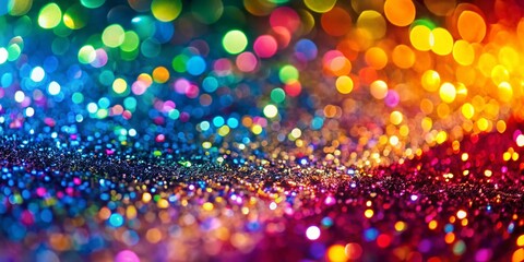 Fototapeta premium Sparkling Multicolored Glitter Paper Art Backdrop for Creative Projects
