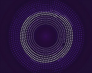 Purple Dotted Circle Design