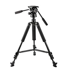 Professional camera tripod on a transparent background png 