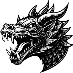dragon tattoo vector