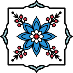 vector floral ornament