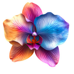 Vibrant Orchid Flower Closeup Bold Colors Nature Beauty