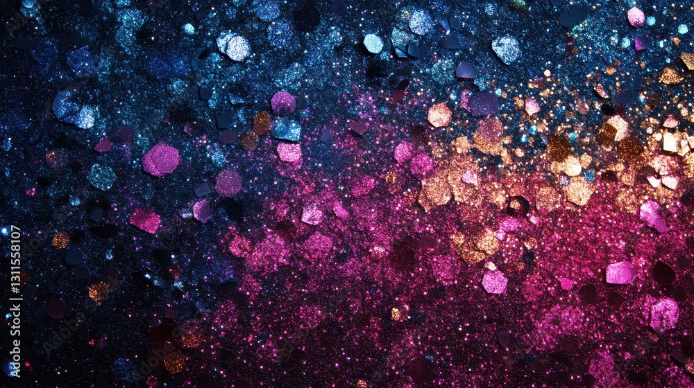 Poster colorful bokeh lights create a magical background for celebrations and events during nighttime festi