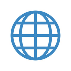 Globe with Meridians