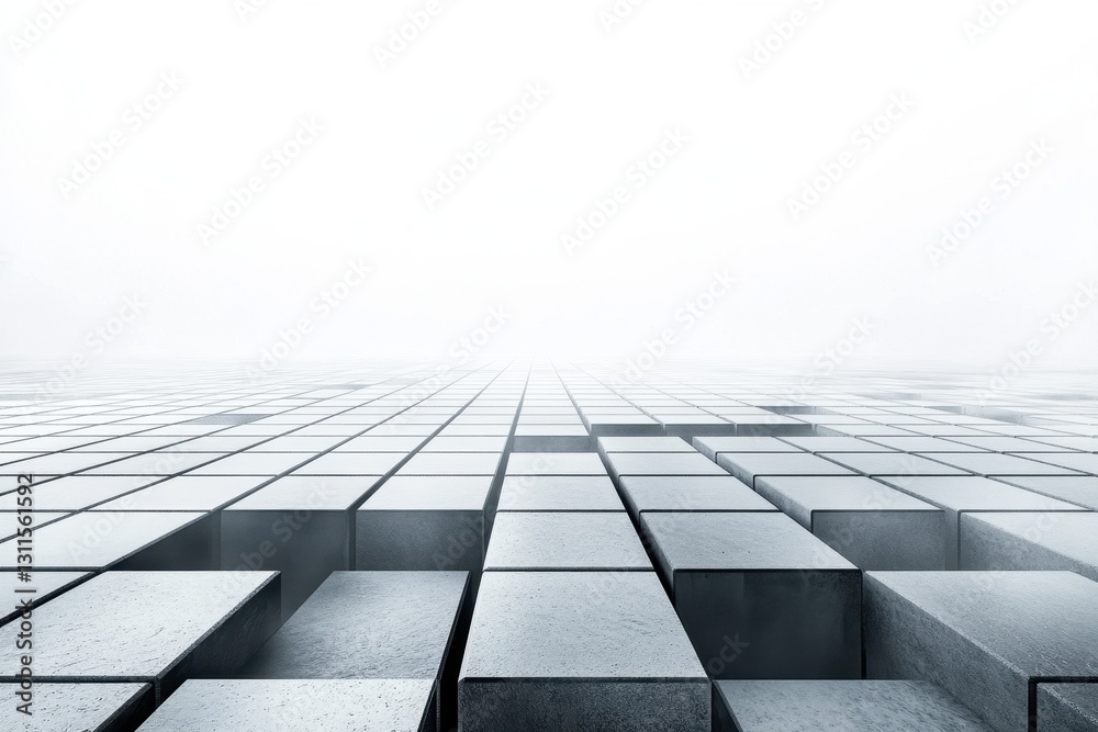 Poster textured white wall with grid pattern showcasing a modern design aesthetic in a contemporary interio