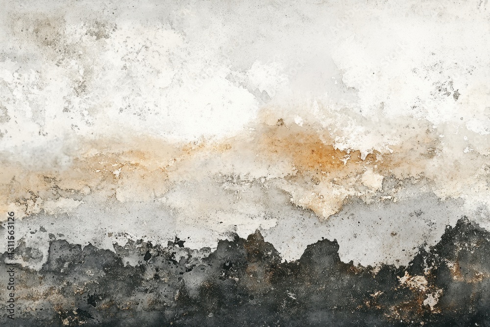 Aufkleber beautiful golden abstract painting with warm tones and smooth brush strokes creating a vibrant backg