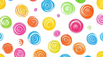 Generic Seamless Pattern Perspective Spiral Shapes