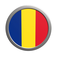 3D Romanian Flag icon