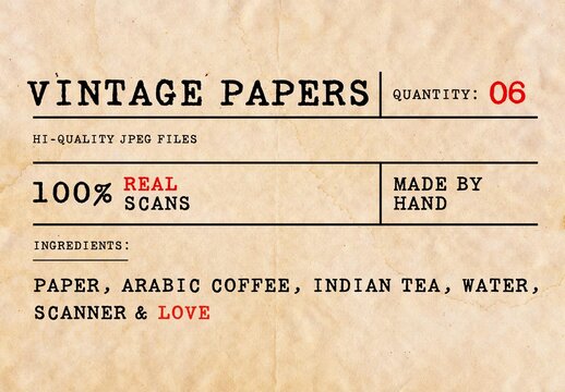 Vintage Paper Textures Pack