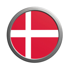 Obraz premium Denmark icon 3d