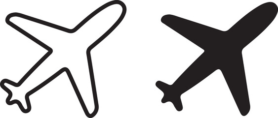 airplane icon, airplane sign vector