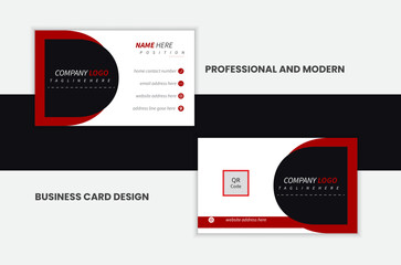 Clean simple  business card template layout . Professional Business card design .
