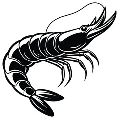 shrimp vector art design 