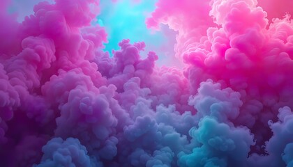 Obraz premium Dreamy Colorful Smoke Explosion
