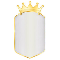 Luxury VIP badge with transparent background