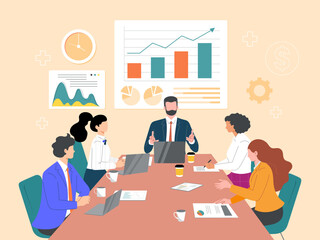 Office workers' meeting to expand business opportunities