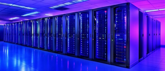 Obraz premium Massive Server Racks in Data Center