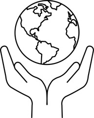 Planet in hands