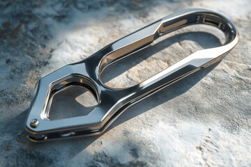 Sleek Titanium Carabiner for Outdoor Enthusiasts