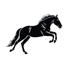 horse silhouette vector