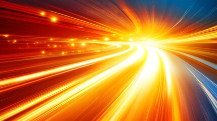 Obraz premium Abstract Image of a Fast Moving Vehicle on a Highway