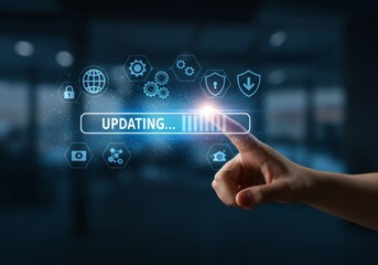 Fototapeta premium System Update in Progress