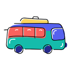 Travel bus for long-distance transportation and tourism