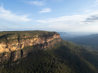 Fototapeta premium Landscape Aerial view of Blue Mountains, Australia