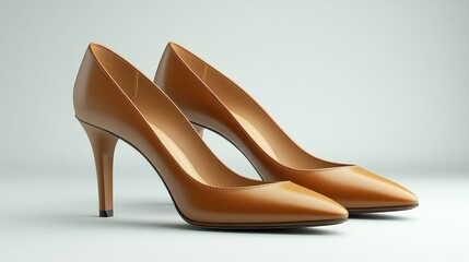 Tan Heels Studio Shot