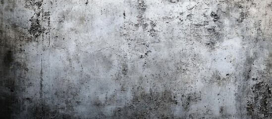 Concrete wall texture with muted gray tones, featuring dark stains and subtle cracks, ideal for backgrounds or design projects.
