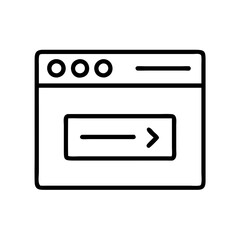 browser tabs icon, browser tabs line art - simple line art of browser tabs, perfect for browser tabs logos and icons