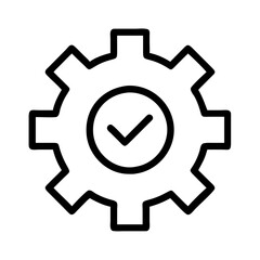 settings icon, settings line art - simple line art of settings, perfect for settings logos and icons