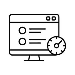 task manager icon, task manager line art - simple line art of task manager, perfect for task manager logos and icons