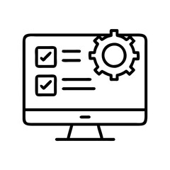 task manager icon, task manager line art - simple line art of task manager, perfect for task manager logos and icons