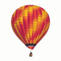Colorful Hot Air Balloon in Flight.