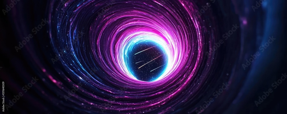 Aufkleber aurora borealis northern lights idea. a mesmerizing view of a colorful vortex, evoking feelings of d