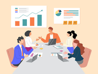 Business planning meetings or consultations to solve work problems