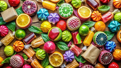 Sustainable Confectionery Packaging: Zero Waste Sweets Illustrations