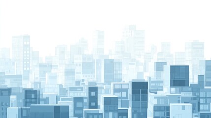 Skyline, urban cityscape, buildings, modern city, background, architectural design, business, website banner