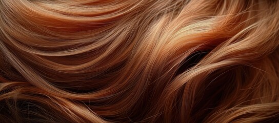 Fototapeta premium Beautiful woman with long, curly hair flowing in the wind, floating and swaying, looking at the camera in profile