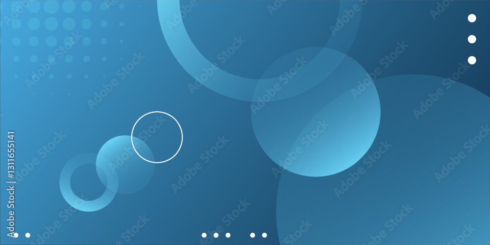 Poster blue abstract. minimal geometric background. dynamic shapes composition. eps10 vector