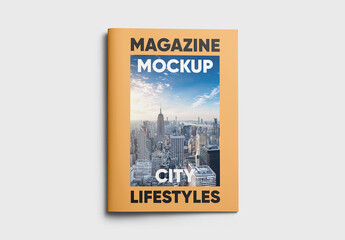 A4 Soft Cover Magazine Mockup