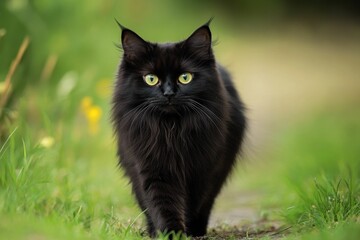 Manx Katze 11097 - A Unique Tailless Breed with Black Tortoiseshell Fur