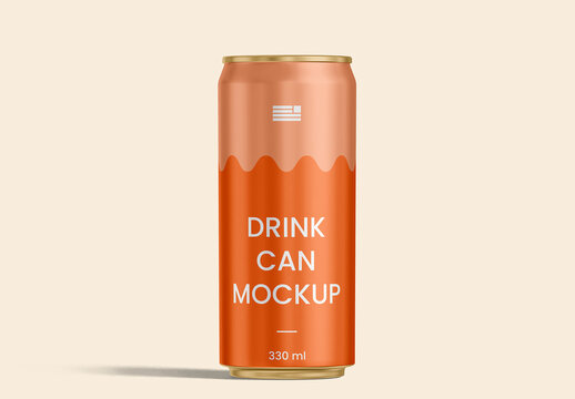 Narrow Can Mockup