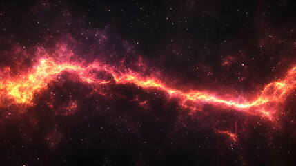 Stunning Cosmic Nebula with Vibrant Colors in Outer Space