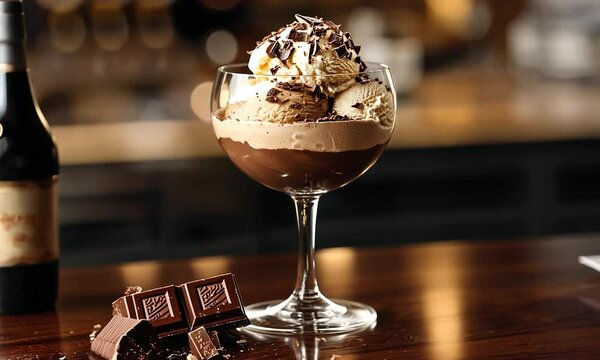 brandy alexander float with ice cream orbit left video