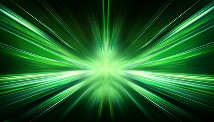 スピード感のあるテクノロジーのコンセプト画像、緑色の光の抽象的な背景画像。（Speed ​​technology concept image, green light abstract background image.）
