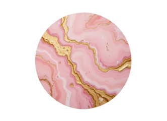Pink and Gold Marble Pattern