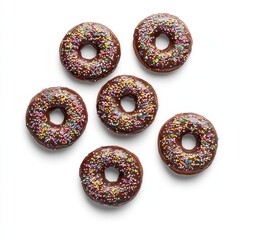 Chocolate Donuts with Sprinkles